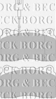 Комплект тормозных колодок BORG & BECK BBP1655