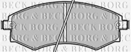 Комплект тормозных колодок BORG & BECK BBP1658