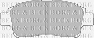 Комплект тормозных колодок BORG & BECK BBP1681