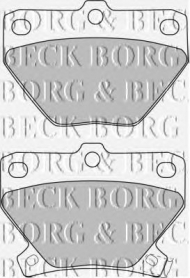 Комплект тормозных колодок BORG & BECK BBP1712