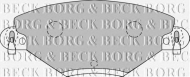 Комплект тормозных колодок BORG & BECK BBP1722