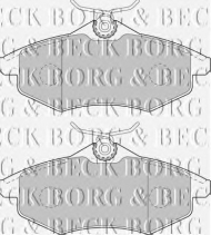 Комплект тормозных колодок BORG & BECK BBP1727