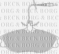 Комплект тормозных колодок BORG & BECK BBP1730