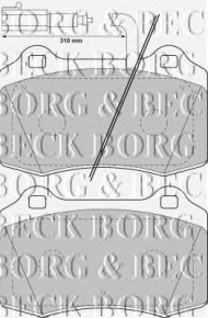 Комплект тормозных колодок BORG & BECK BBP1737