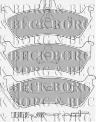 Комплект тормозных колодок BORG & BECK BBP1755