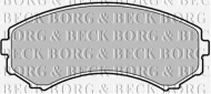 Комплект тормозных колодок BORG & BECK BBP1757