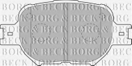 Комплект тормозных колодок BORG & BECK BBP1767