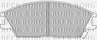 Комплект тормозных колодок BORG & BECK BBP1785