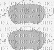 Комплект тормозных колодок BORG & BECK BBP1806
