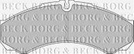 Комплект тормозных колодок BORG & BECK BBP1862