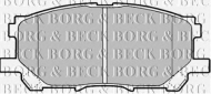 Комплект тормозных колодок BORG & BECK BBP1901