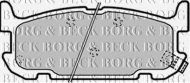 Комплект тормозных колодок BORG & BECK BBP1936