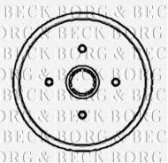 Тормозный барабан BORG & BECK BBR7002