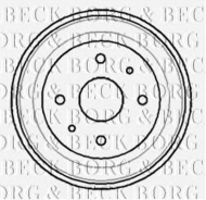 Тормозный барабан BORG & BECK BBR7007