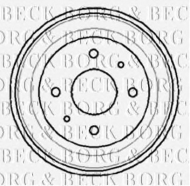 Тормозный барабан BORG & BECK BBR7008