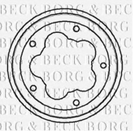 Тормозный барабан BORG & BECK BBR7016