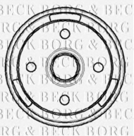 Тормозный барабан BORG & BECK BBR7019
