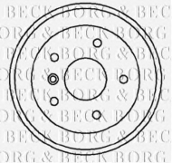 Тормозный барабан BORG & BECK BBR7022