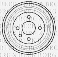 Тормозный барабан BORG & BECK BBR7040