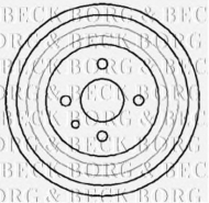 Тормозный барабан BORG & BECK BBR7041