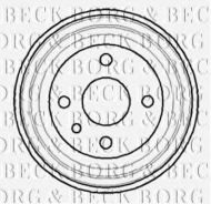 Тормозный барабан BORG & BECK BBR7042