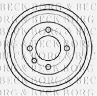 Тормозный барабан BORG & BECK BBR7043