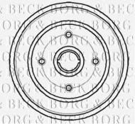 Тормозный барабан BORG & BECK BBR7044