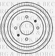Тормозный барабан BORG & BECK BBR7053