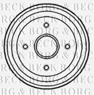 Тормозный барабан BORG & BECK BBR7075