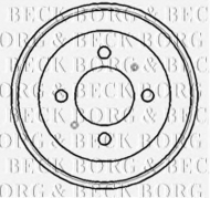 Тормозный барабан BORG & BECK BBR7104