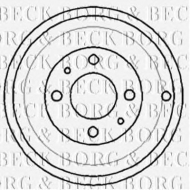 Тормозный барабан BORG & BECK BBR7109