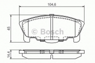 Комплект тормозных колодок BOSCH 0 986 424 737