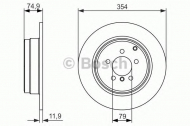Тормозной диск BOSCH 0 986 479 612