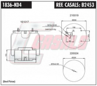Баллон пневматической рессоры CASALS B2453