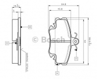 Комплект тормозных колодок BOSCH 0 986 TB2 005