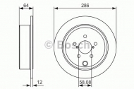 Тормозной диск BOSCH 0 986 479 150