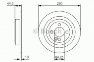 Тормозной диск BOSCH 0 986 479 A08