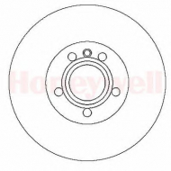 Тормозной диск BENDIX 562198B