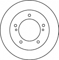 Тормозной диск BENDIX 562075B