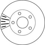 Тормозной диск BENDIX 562160B