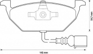 Комплект тормозных колодок BENDIX 571971B