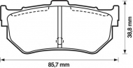 Комплект тормозных колодок BENDIX 572133B