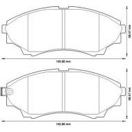 Комплект тормозных колодок BENDIX 572572B