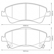 Комплект тормозных колодок BENDIX 572600B