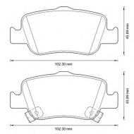 Комплект тормозных колодок BENDIX 572601B