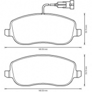 Комплект тормозных колодок BENDIX 573217B
