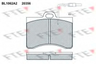 Комплект тормозных колодок FTE BL1062A2