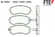 Комплект тормозных колодок FTE BL1788A2