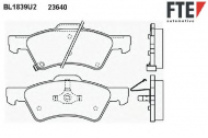 Комплект тормозных колодок FTE BL1839U2