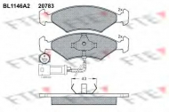 Комплект тормозных колодок FTE BL1146A2